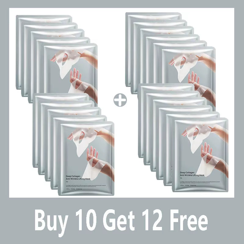 Deep Collagen anti Wrinkle Lifting Mask Collagen Face Mask Overnight, Deep Collagen Mask for Lifting Firming Moisturizing