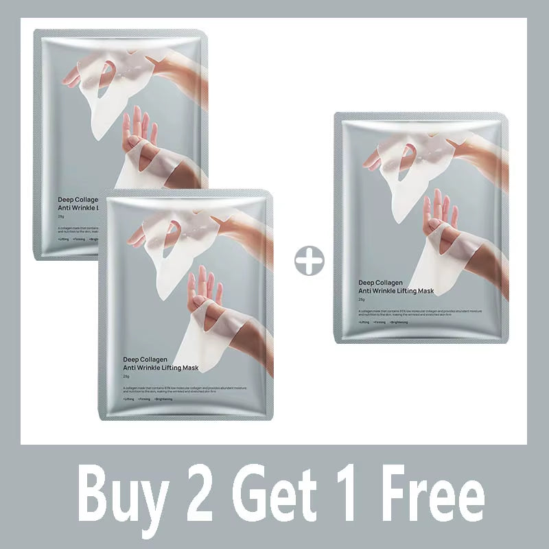 Deep Collagen anti Wrinkle Lifting Mask Collagen Face Mask Overnight, Deep Collagen Mask for Lifting Firming Moisturizing