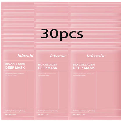 Bio-Collagen Real Deep Mask Supplement Collagen Hydrating Overnight Hydrogel Mask Elasticity Improvement Pore Minimizing Firming