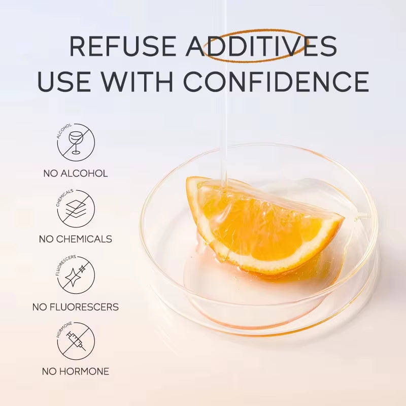 Vitamin C Skin Care Set (5Pcs)Deep Cleansing Facial Cleanser Face Cream Moisturizer Toner Eye Serum Gift Box Skin Care