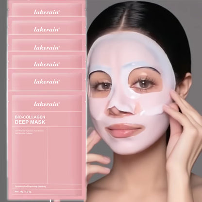 Bio-Collagen Real Deep Mask Supplement Collagen Hydrating Overnight Hydrogel Mask Elasticity Improvement Pore Minimizing Firming