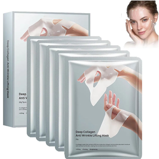 Deep Collagen anti Wrinkle Lifting Mask Collagen Face Mask Overnight, Deep Collagen Mask for Lifting Firming Moisturizing